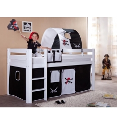 Cama alta crianças pirata