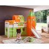 CAMA SEMI ALTA INFANTIL COM SLIDE E TORRE PEGASUS