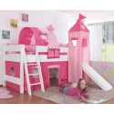 CAMA SEMI ALTA INFANTIL COM SLIDE E TORRE CASANDRA