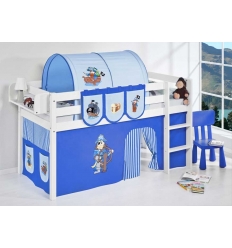 Cama média alta madeira barata