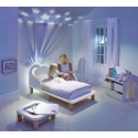 Cama com projector estrelas