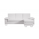 Sofá com chaise longue  branco
