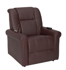 Sofá elevatório castanho