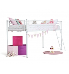 Cama semi alta metálica 