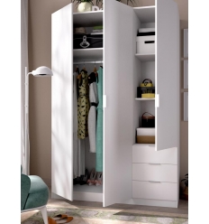 Guarda-roupa 3 portas e 3 gavetas 