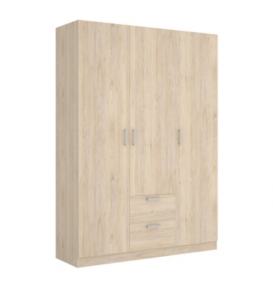 GUARDA-ROUPA 3 PORTAS E 2 GAVETAS FLOK 