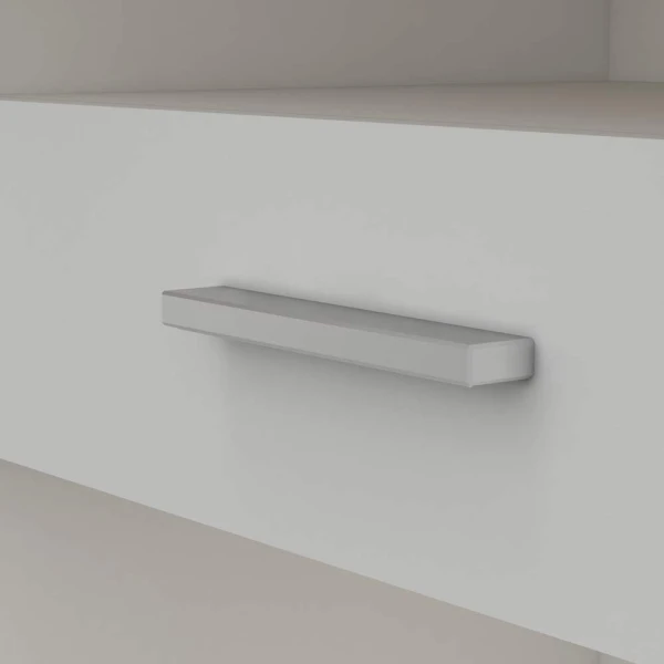 Mesa com prateleiras e gaveta 