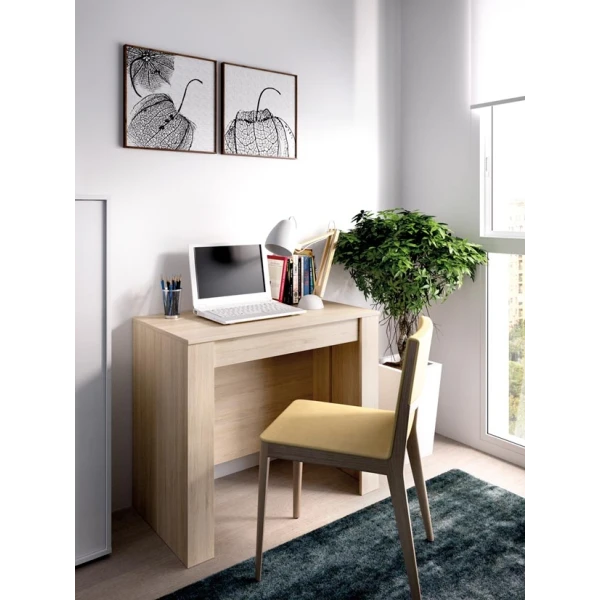 Mesa extensível com 5 posições. Mesa adaptável. De escrivaninha para mesa de 2 a 10 comensais. Ideal para convidados.