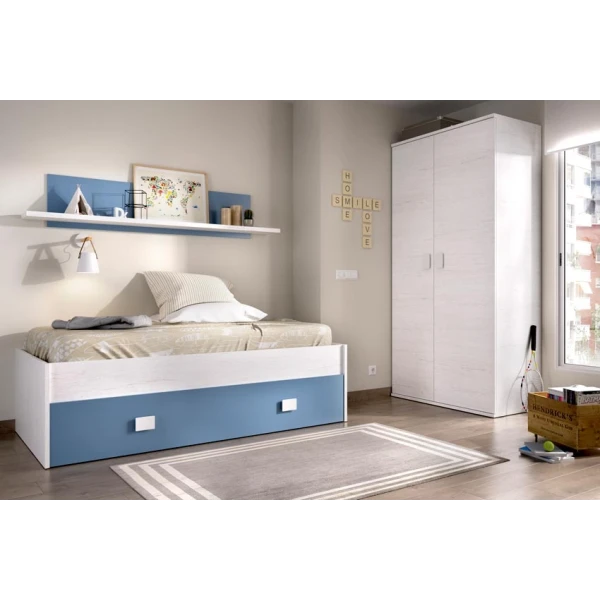 cama ninho com prateleira