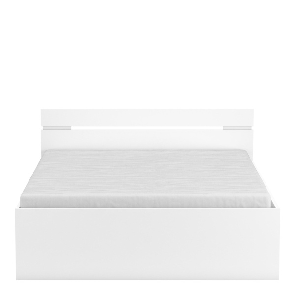 Cama de casal com cabeceira, gavetas inferiores e prateleira. 140 x 190 cm. Cama moderna e funcional.