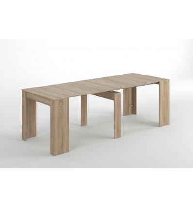 Mesa adaptável com 5 posições. Até 10 comensais. Mesa extensível para convidados. Prática e funcional.