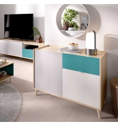 APARADOR  ESTILO RETRO 2 PUERTAS 1 CAJON POP