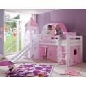 CAMA SEMI ALTA INFANTIL COM SLIDE E TORRE PEGASUS