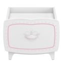 MESA DE CABECEIRA INFANTIL COM GAVETA ROSE