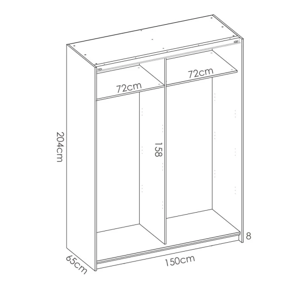 armario branco 2 portas