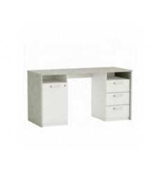 Secretária Juvenil  Com Gavetas E Prateleira