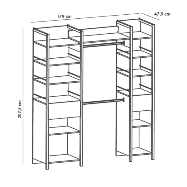 Roupeiro Estilo Industrial
