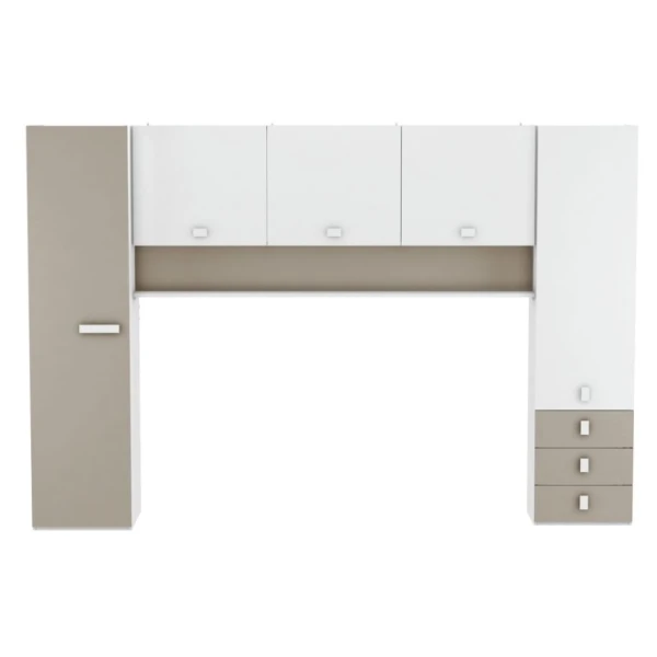 Móvel de Quarto. Inclui cama, armários, 3 gavetas e prateleira. Funcional. Ótima relação custo-benefício. Juvenil