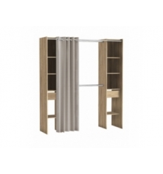 Roupeiro Duplo Para Casais Com Cortinas