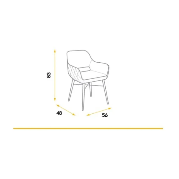 Cadeira De Jantar Com Braços