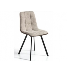 Cadeira De Jantar Estofada Bege