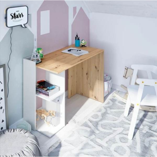 Mesa De Estudo Com Prateleiras