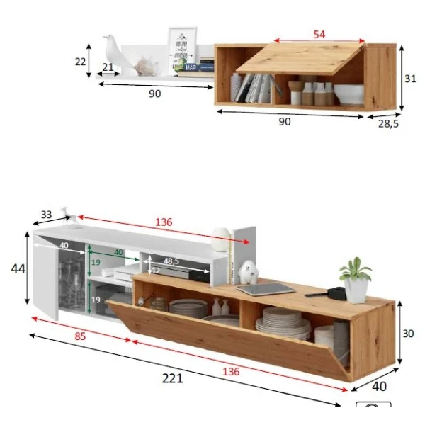 Conjunto De Móveis Para Sala De Estar