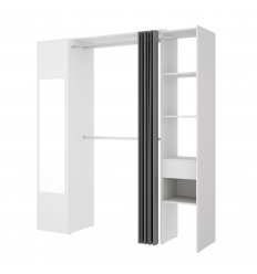 VESTIDOR CON ESPEJO Y CORTINA LARISA