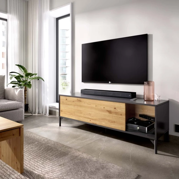 MUEBLE  TV CON PUERTA ABATIBLE JASON