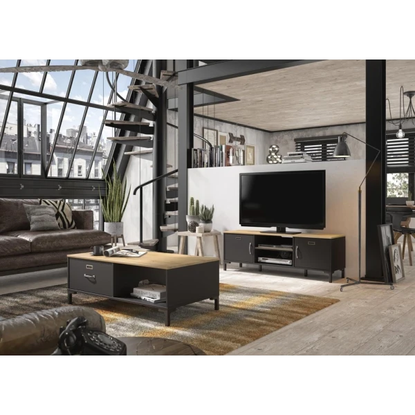 Móvel de sala de estilo industrial