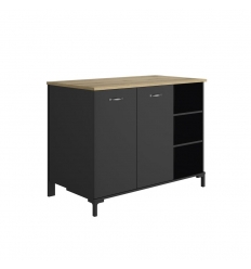 MUEBLE AUXILIAR DE COCINA DE ESTILO INDUSTRIAL RUBY