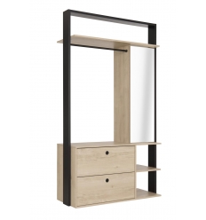 armario aberto com espelho