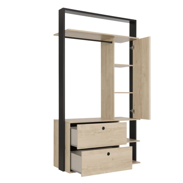 armario aberto com espelho