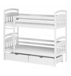 LITERA INFANTIL DIVISIBLE DE MADERA CON CAJONES INFERIORES KALAS