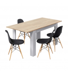 Mesa cor de carvalho