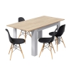 Mesa cor de carvalho