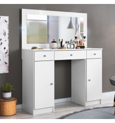 TOCADOR  CON CAJONES Y ARMARIO CLARISE