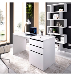 escritório com gavetas e porta