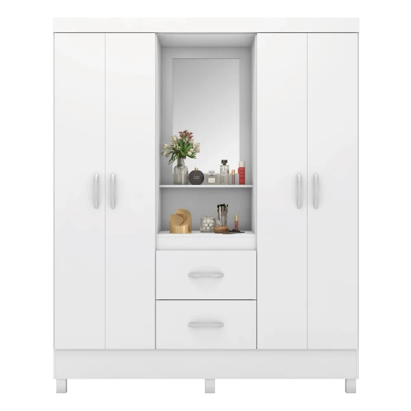 Guarda-roupa com prateleiras