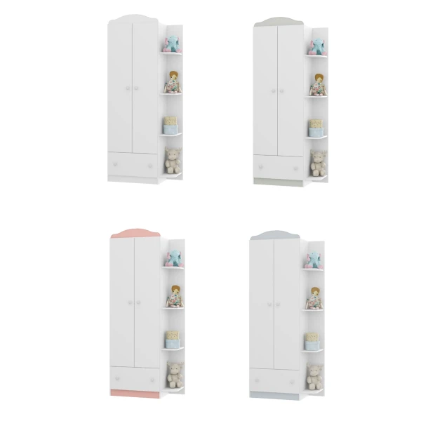 Armário infantil com estante