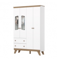 ARMARIO INFANTIL 4 PUERTAS 2 CAJONES CLOWN