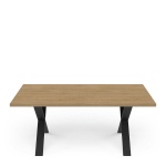 Mesa de Jantar Industrial com Pés Metálicos Cross Vicawu