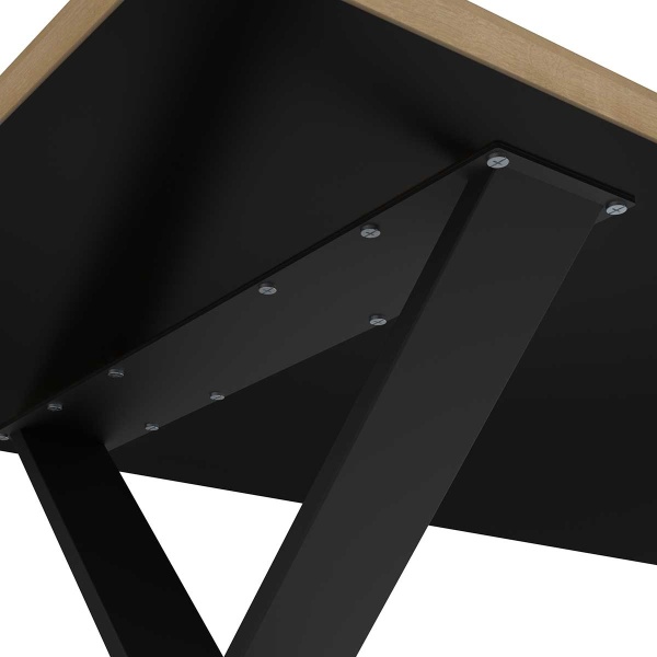 Mesa de Jantar Industrial com Pés Metálicos Cross Vicawu