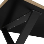 Mesa de Jantar Industrial com Pés Metálicos Cross Vicawu